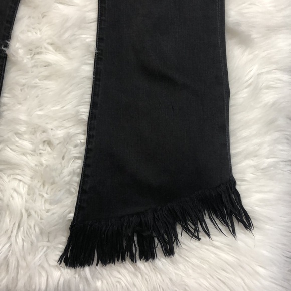 Frame Le Crop Mini Boot Shredded Fox Park Jeans - Picture 10 of 16